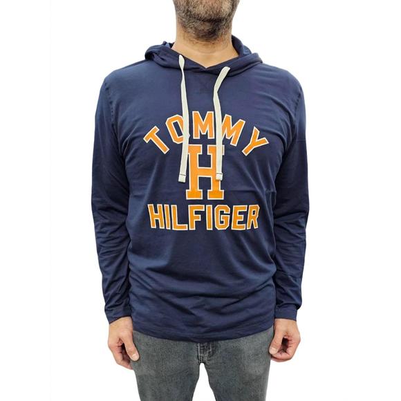 NEW TOMMY HILFIGER long sleeve hoodie in dark navy - Picture 1 of 2